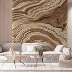 Tapet personalizat marble cu o textura de piatra in nuante calde de maro si teracota ce amintesc de peisajele aride colorado