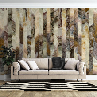 tapet personalizat marble cu o marmura texturata in tonuri de gri inchis si alb ce ofera profunzime si un aspect clasic marmorosch
