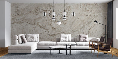 tapet personalizat marble cu o textura de travertin in nuante calde de bej si crem ideala pentru un stil natural si atemporal travertine
