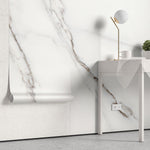 Tapet personalizat marble cu o textura de marmura in tonuri delicate de gri si alb ce creeaza o atmosfera calma si linistitoare silence