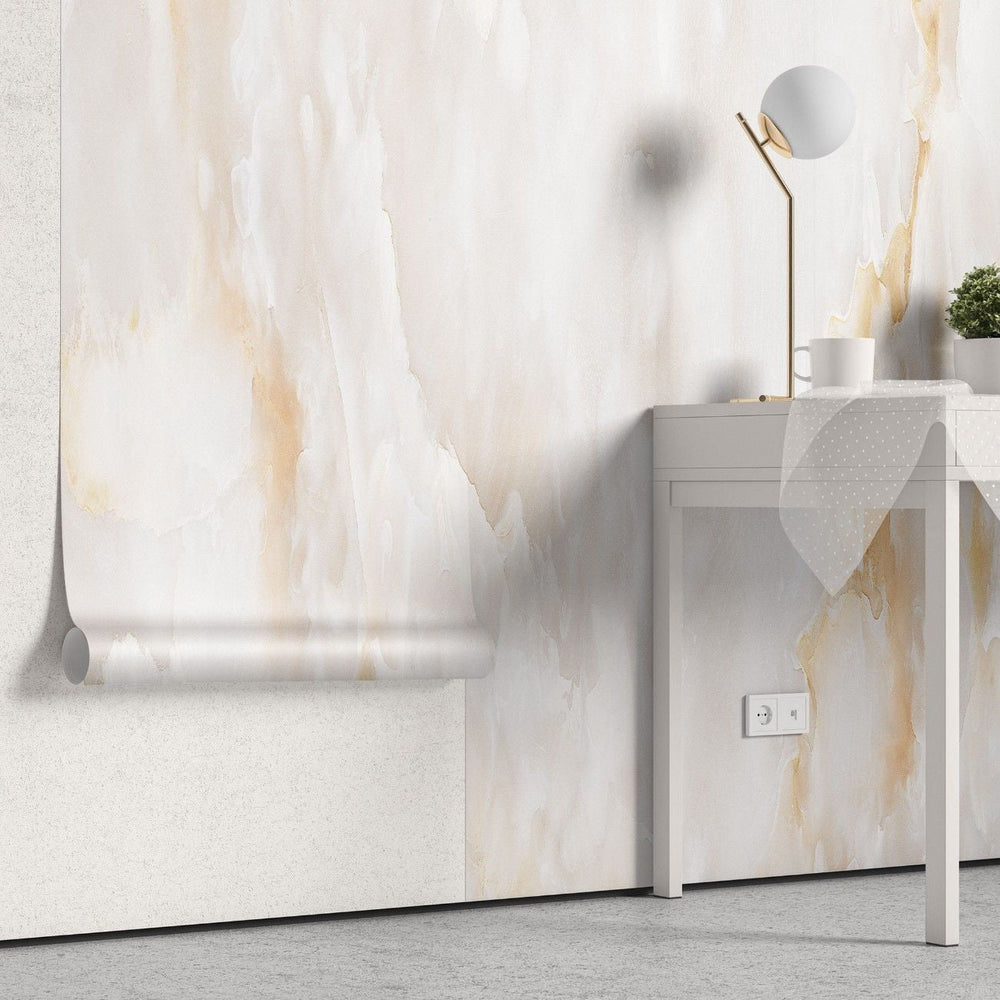 Tapet personalizat marble cu o piatra cu aspect brut si inserii contrastante in tonuri de gri si maro ce expun frumusetea naturala exposure