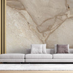 Tapet personalizat marble cu o textura de marmura in nuante calde de nisip si bej ce aduce un aer natural si relaxant sand marble
