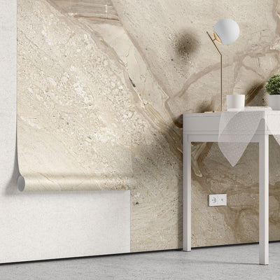 tapet personalizat marble cu o textura de marmura in nuante calde de nisip si bej ce aduce un aer natural si relaxant sand marble