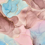 Tapet personalizat marble cu o marmura roz cu puternice insertii negre creand un contrast indraznet si modern pink contrast