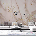 Tapet personalizat marble cu o piatra roz cu particule stralucitoare ce ofera un efect sclipitor si elegant sparkle pink