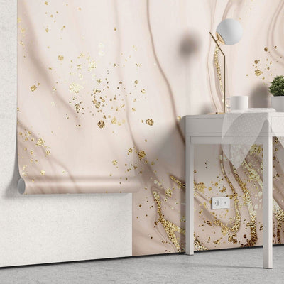tapet personalizat marble cu o piatra roz cu particule stralucitoare ce ofera un efect sclipitor si elegant sparkle pink