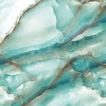 Fototapet personalizat marble cu o textura de piatra in tonuri reci de albastru deschis si alb evocand peisajele glaciare iceland