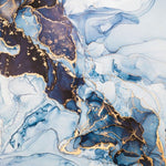 Tapet personalizat marble cu o marmura in nuante profunde de albastru inchis cu accente luminoase pentru un aspect sofisticat midnight blue