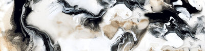 tapet personalizat marble cu o marmura in nuante de cafea si crem cu modele fluide asemanatoare cernelii ink coffee