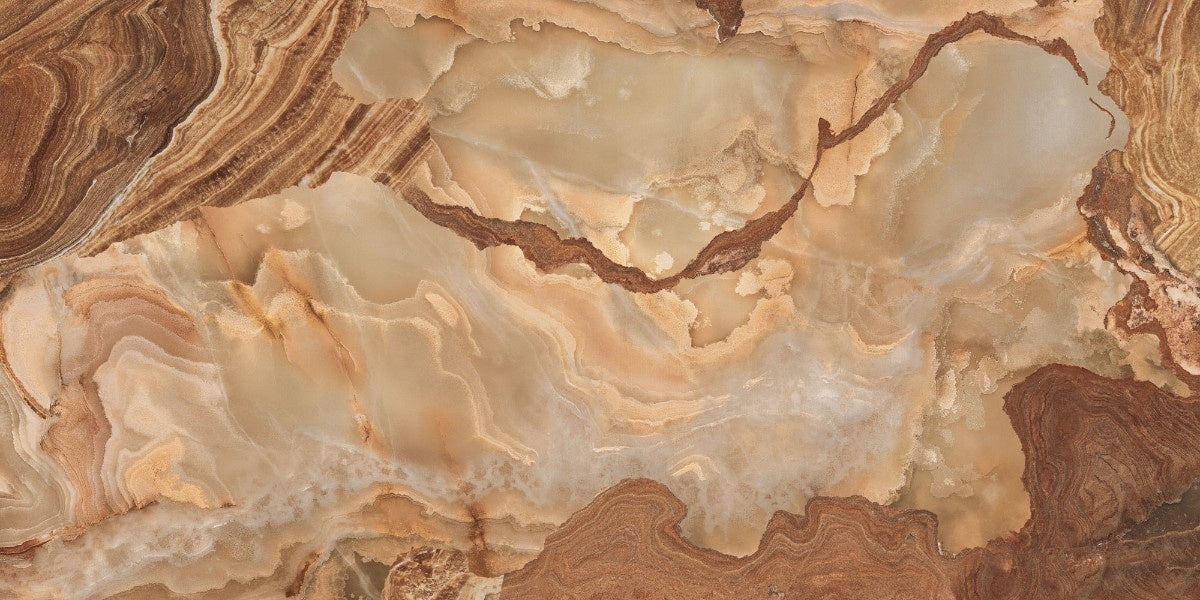 tapet personalizat marble cu o textura de marmura in nuante calde de argila si bej ce aduc un aspect natural si primitor clay marble