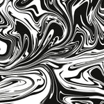 Tapet personalizat marble cu un model de marmura acril neagra cu alb ce creeaza un design dinamic si elegant black swirl