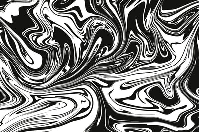 tapet personalizat marble cu un model de marmura acril neagra cu alb ce creeaza un design dinamic si elegant black swirl