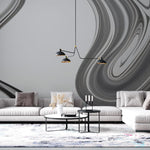 Tapet personalizat marble cu o compozitie abstracta de piatra in diverse tonuri de gri creand un design modern si echilibrat gray composition