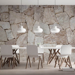Tapet Personalizat Stone cu piatra naturala de stanca in stil meditarenean - EARTH'S EMBRACE