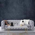 Tapet Personalizat Stone cu perete cu vopsea decorativa in nuante de albastru inchis - DEEP BLUE STUCCO
