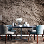 Tapet Personalizat Stone cu piatra naturala de stanca in nuante maronii - NATURAL ROCK WALL