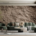 Tapet Personalizat Stone cu piatra naturala de stanca in nuante maronii - NATURAL ROCK WALL