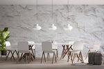 Tapet Personalizat Stone cu perete alb de piatra in stil mediteranean - MEDITERRANEAN STONE WALL