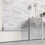 Tapet Personalizat Stone cu perete alb de piatra in stil mediteranean - MEDITERRANEAN STONE WALL