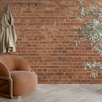 Tapet Personalizat Stone cu perete de caramida rosie - CRIMSON BRICK