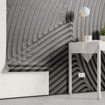Tapet Personalizat Stone cu ciment texturat in nuante de gri - PLASTER BLACK
