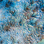 Tapet Personalizat Stone cu piatra minerala texturata in nuante de turcoaz - MINERAL DREAMSCAPE