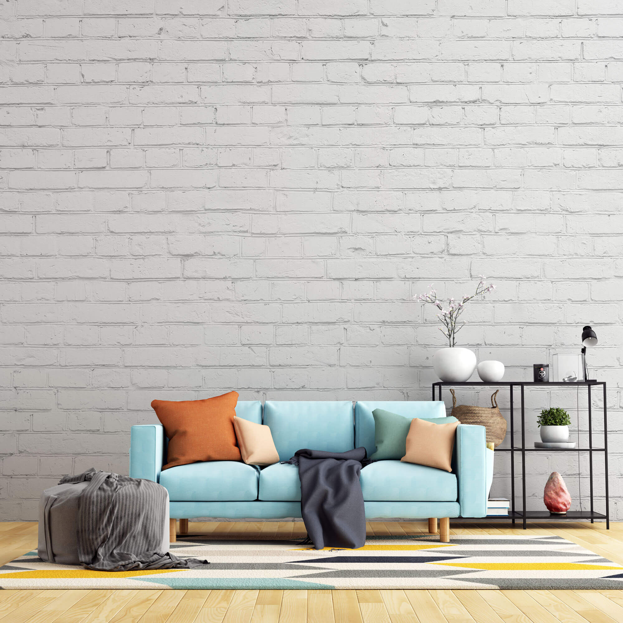 Tapet personalizat - HIGHLIGHT WHITE BRICK II | Beudis – beudis.ro