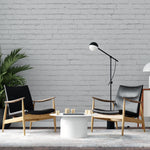 Tapet Personalizat Stone cu perete alb de caramida alba - HIGHLIGHT WHITE BRICK II