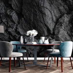 Tapet Personalizat Stone cu perete negru de stanca - CHARCOAL ROCK