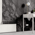 Tapet Personalizat Stone cu perete negru de stanca - CHARCOAL ROCK
