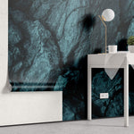 Tapet Personalizat Stone cu perete de stanga turcoaz - DEEP EARTH BLUES