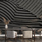 Tapet Personalizat Stone cu plaster gri texturat - GREY PLASTER