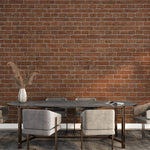 Tapet Personalizat Stone cu petere de caramida - ORANGE BRICK