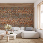 Tapet Personalizat Stone cu perete de caramida veche - OLD SCRAPED BRICKS