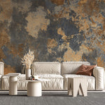 Tapet Personalizat Stone cu textura de granit in nuante de gri si maro - PATCHY GRANITE