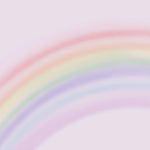 Tapet Personalizat Taramul Printeselor pentru copii cu fundal roz si curcubeu estompat - BLURRY RAINBOW