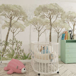Tapet Personalizat Natura pentru copii cu padure verde si copaci inalti  - HIGH TREES
