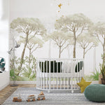 Tapet Personalizat Natura pentru copii cu padure verde si copaci inalti  - HIGH TREES
