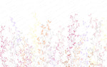 Tapet Personalizat Natura pentru copii cu plante si frunze colorate - PASTEL RAINBOW PLANTS