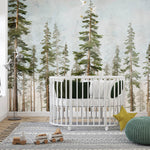 Tapet Personalizat Natura pentru copii cu brazi inalti  - NORWAY SPRUCE