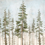 Tapet Personalizat Natura pentru copii cu brazi inalti  - NORWAY SPRUCE