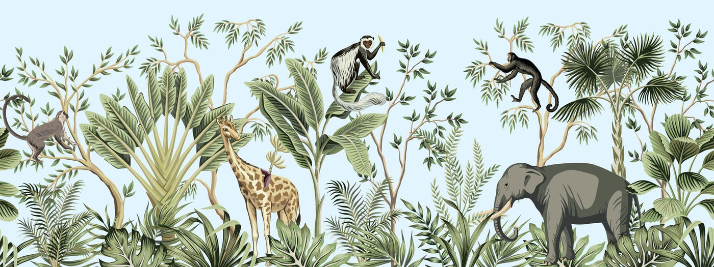Tapet personalizat - JUNGLE LANDSCAPE