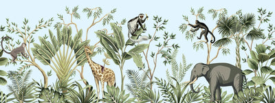 Tapet personalizat - JUNGLE LANDSCAPE