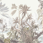 Tapet Personalizat Jungla Amazoniana cu jungla in nuante de verde pal - SOFT BEIGE JUNGLE