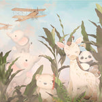 Tapet Personalizat Jungla Amazoniana cu animale exotice si bananier - BANANA LEAF ANIMALS