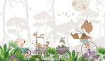 Tapet Personalizat Jungla Amazoniana cu vegetatie vibranta si animale in trenulet - EXOTIC TRAVELS