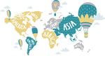 Tapet personalizat - CONTINENTS