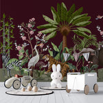 Tapet Personalizat Lumea Animalelor din jungla - VELVET JUNGLE