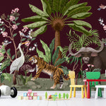 Tapet Personalizat Lumea Animalelor din jungla - VELVET JUNGLE