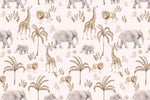 Tapet Personalizat Lumea Animalelor cu peisaj amazonian in pattern  - AMAZONIAN PATTERN